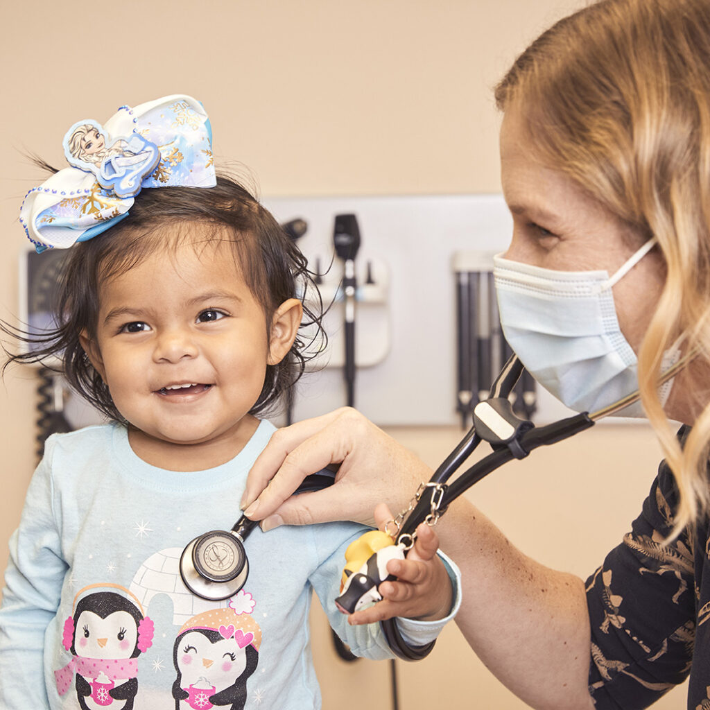 doctor with child patient